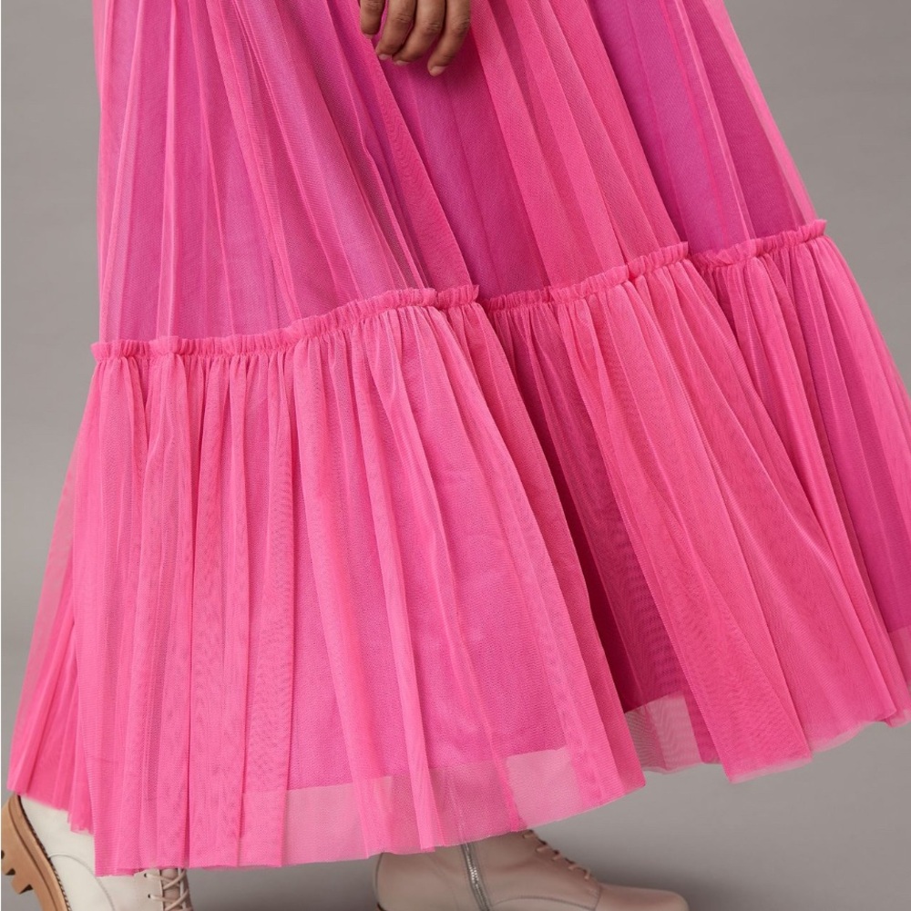 Anthropologie Flounced Tulle Maxi Skirt - Picture 6 of 6